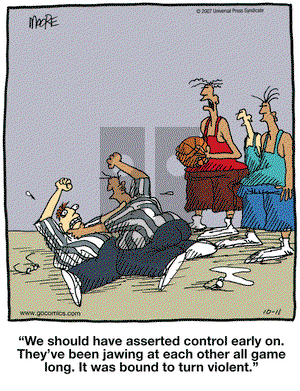 In the Bleachers on Thursday October 11, 2007 Comic Strip