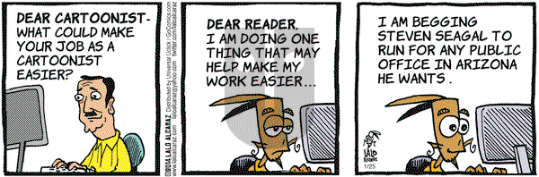 La Cucaracha on Saturday January 25, 2014 Comic Strip