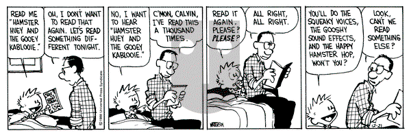 Calvin and Hobbes on Wednesday December 21, 1988 Comic Strip