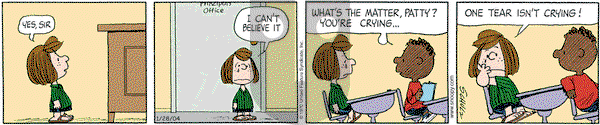 Peanuts on Wednesday January 28, 2004 Comic Strip