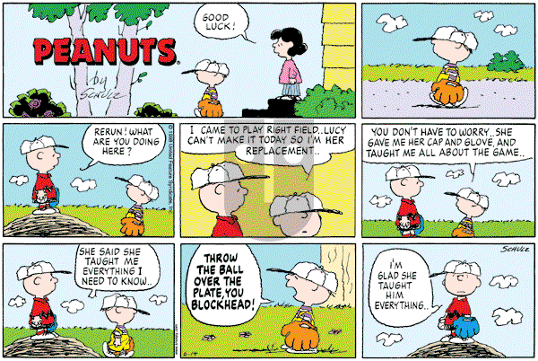Peanuts - Sunday June 14, 1998 Comic Strip