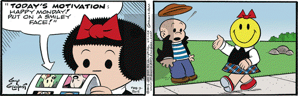 Nancy on Monday February 9, 2015 Comic Strip