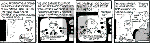Drabble on Thursday June 29, 2000 Comic Strip