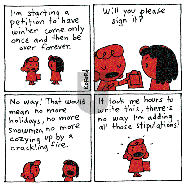 Haircut Practice on Monday March 10, 2025 Comic Strip