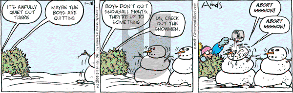 Cleats - Friday January 18, 2008 Comic Strip