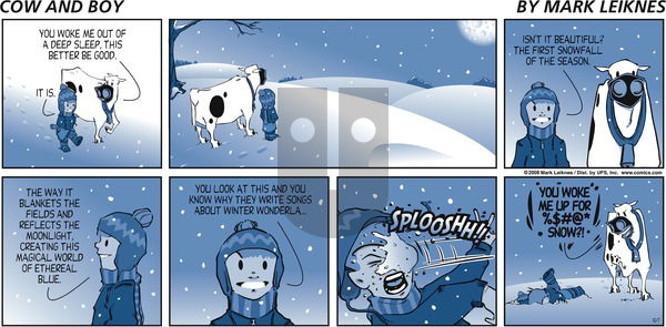 Cow and Boy Classics on Sunday December 7, 2008 Comic Strip