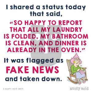 Aunty Acid - Wednesday September 25, 2024 Comic Strip
