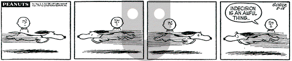 Peanuts on Wednesday May 15, 1957 Comic Strip