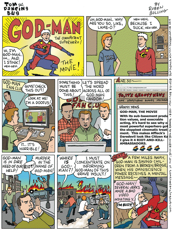 Tom the Dancing Bug on Friday September 21, 2012 Comic Strip
