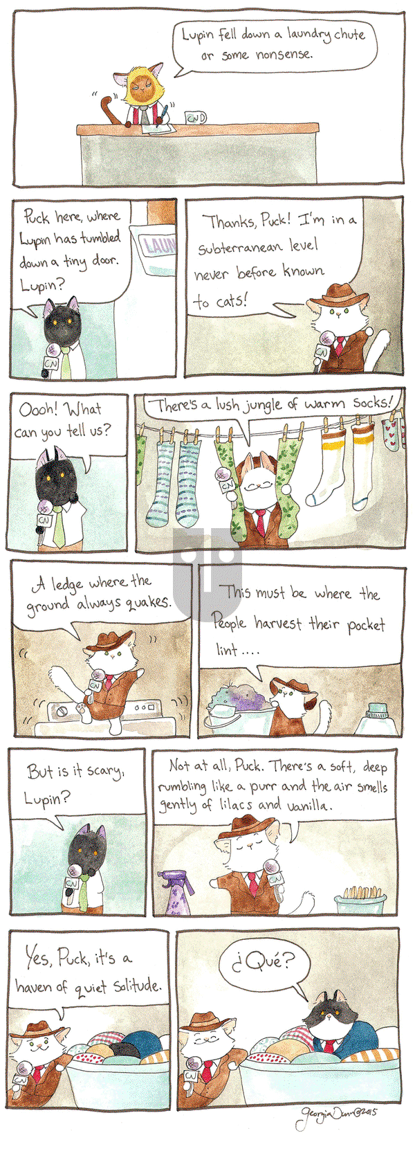 Breaking Cat News on Thursday August 20, 2015 Comic Strip
