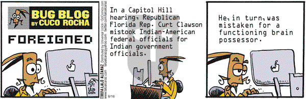 La Cucaracha on Saturday August 16, 2014 Comic Strip