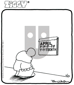 Ziggy on Monday April 15, 1996 Comic Strip