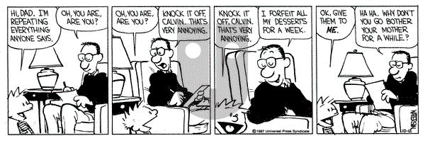 Calvin and Hobbes on Monday October 12, 1987 Comic Strip