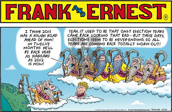 Frank and Ernest on Sunday December 30, 2012 Comic Strip
