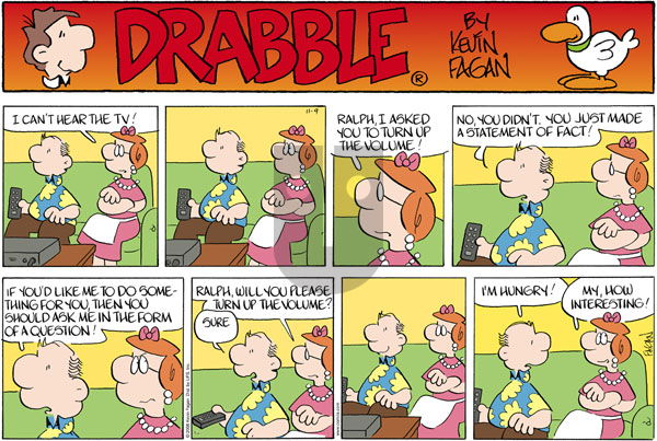 Drabble on Sunday November 9, 2008 Comic Strip