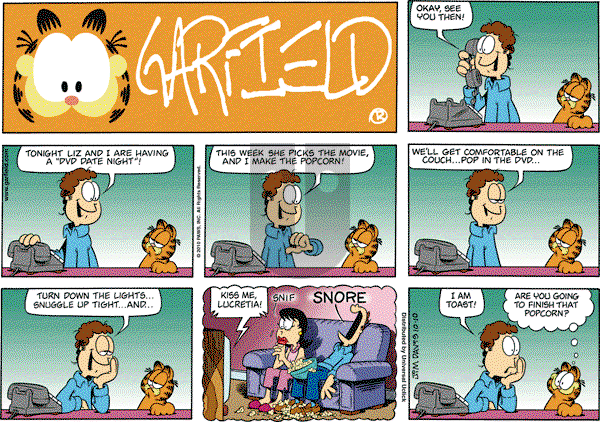 Garfield - Sunday October 10, 2010 Comic Strip