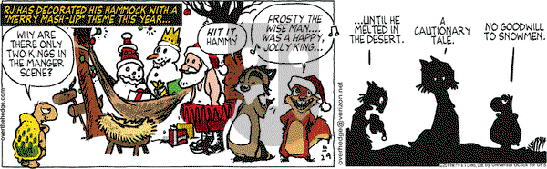 Over the Hedge on Tuesday November 29, 2011 Comic Strip