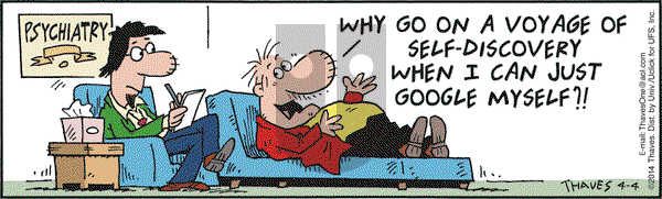 Frank and Ernest on Friday April 4, 2014 Comic Strip