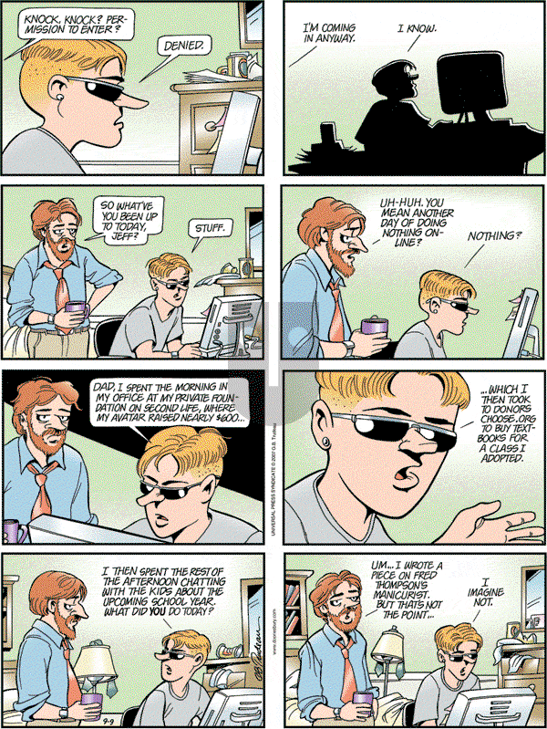 Doonesbury - Sunday September 9, 2007 Comic Strip
