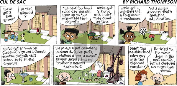 Cul de Sac on Sunday September 16, 2018 Comic Strip