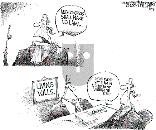 Matt Davies on Wednesday March 23, 2005 Comic Strip