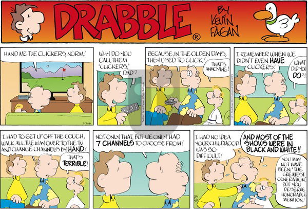 Drabble on Sunday July 3, 2016 Comic Strip