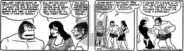 Alley Oop on Friday October 31, 1947 Comic Strip