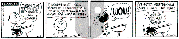 Peanuts - Wednesday June 7, 1967 Comic Strip