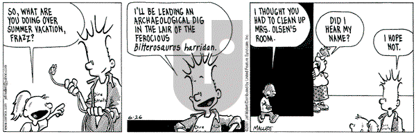 Frazz on Tuesday June 26, 2001 Comic Strip