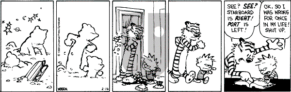 Calvin and Hobbes - Friday February 16, 1990 Comic Strip