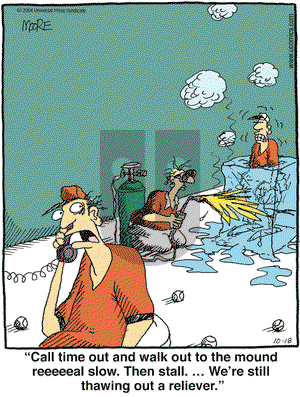 In the Bleachers on Monday October 18, 2004 Comic Strip