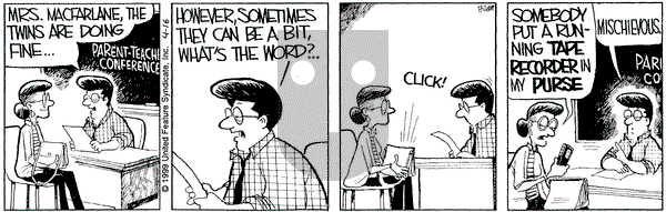 Grand Avenue on Friday April 16, 1999 Comic Strip