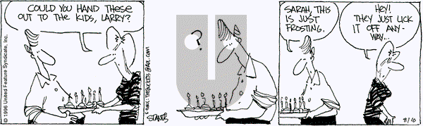 The Buckets on Saturday August 10, 1996 Comic Strip