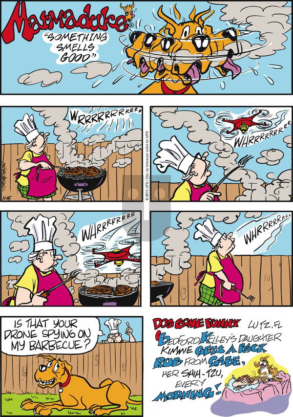 Marmaduke on Sunday November 15, 2015 Comic Strip