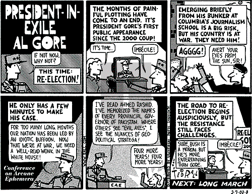 Ted Rall on Saturday February 9, 2002 Comic Strip