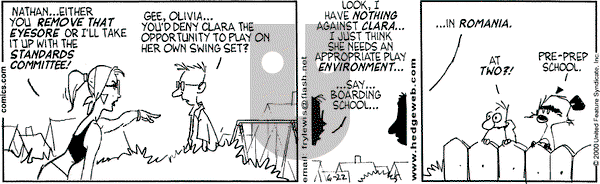 Over the Hedge on Thursday June 22, 2000 Comic Strip