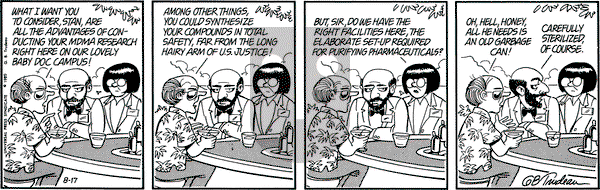 Doonesbury on Saturday August 17, 1985 Comic Strip