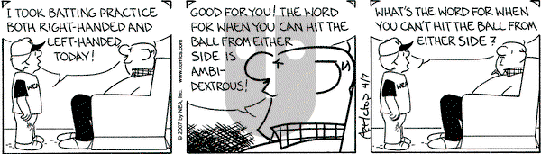 The Born Loser on Saturday April 7, 2007 Comic Strip