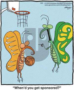 In the Bleachers on Monday March 31, 2025 Comic Strip