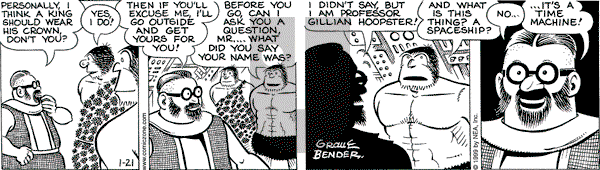 Alley Oop on Thursday January 21, 1999 Comic Strip