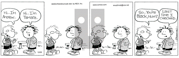 Soup to Nutz - Old on Monday December 8, 2003 Comic Strip