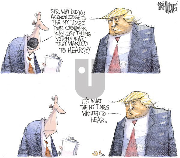 Matt Davies on Sunday November 27, 2016 Comic Strip