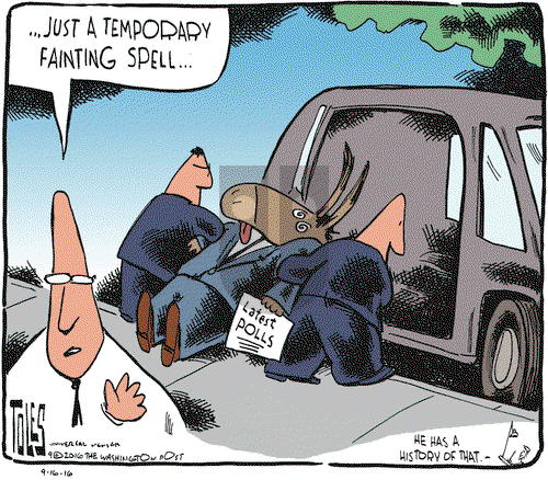 Tom Toles on Friday September 16, 2016 Comic Strip