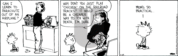 Calvin and Hobbes - Monday November 23, 1992 Comic Strip