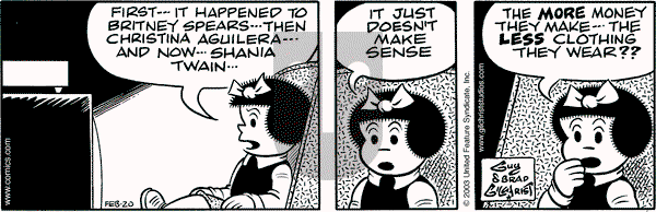 Nancy on Thursday February 20, 2003 Comic Strip