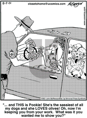 Close to Home on Saturday November 17, 2001 Comic Strip