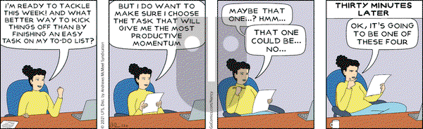 Nancy on Monday February 8, 2021 Comic Strip