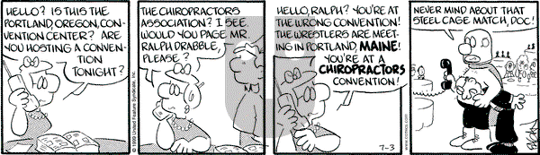 Drabble on Saturday July 3, 1999 Comic Strip