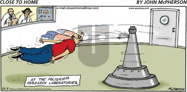 Close to Home on Sunday November 7, 2004 Comic Strip