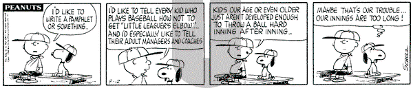 Peanuts on Thursday March 12, 1964 Comic Strip
